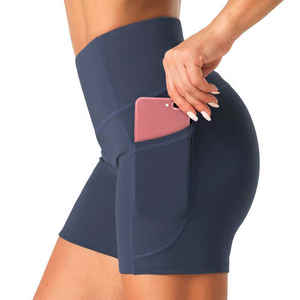 Pantalones Cortos Deportivos para Mujer, Diseño Sólido, para Gimnasio, Fitness, Yoga, Sin Costuras, Transpirables y que Absorben el Sudor - Product Image 1