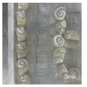 Elegante copa de cristal de concha de Vietnam para cóctel, vino Martini y postres congelados - Product Image 5