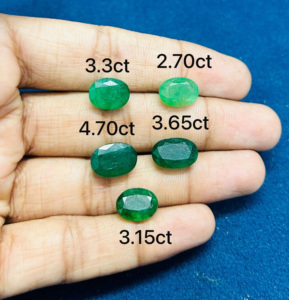 Piedra preciosa Esmeralda hecha a mano corte facetado fabricación de joyas y hallazgos accesorios componentes piedra suelta - Product Image 3