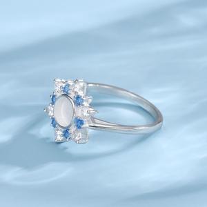 925 argent Sterling plaqué or 14 carats 10mm lait maternel lunette anneau réglage bricolage pierre de naissance souvenir cendres mémorial anneau personnalisable - Product Image 5