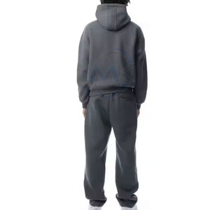 Venta al por mayor de los hombres 100% algodón poliéster Top Jogging Wear Diseña tu propio chándal para la temporada de invierno Patrón sólido - Product Image 3