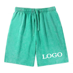 DIY Custom Your Logo Men's Casual Vintage Wash <b>Shorts</b> Cotton Loose Pants Mens Summer <b>Y2k</b> Men & Women Street Hip Hop Style China - Product Image 3