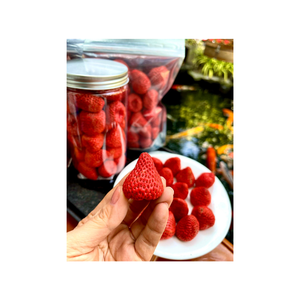 Fritas de fresa secas crujientes orgánicas sin azúcar añadido 100 por ciento de fruta natural snack saludable sin gluten vegano adecuado - Product Image 4