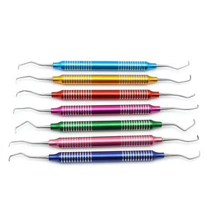 Juego de Instrumentos dentales de uso profesional QNQ, 7 curetas Gracey, escaladores periodontales, mango hueco Multicolor, Hospital Clinic CCC - Product Image 2