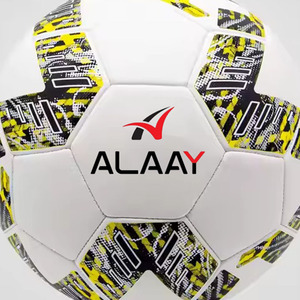 Balón de fútbol de PU duradero personalizable de la mejor calidad Alaay, tamaño oficial 5, Material de PVC y TPU cosido a máquina para entrenamiento - Product Image 3