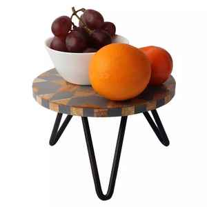 Sultana Luxe ที่วางโชว์เค้กทำด้วยมือถาดเสิร์ฟขนมพร้อมขาโลหะสำหรับตกแต่งงานแต่งงานและงานเลี้ยงแบบชนบท - Product Image 2