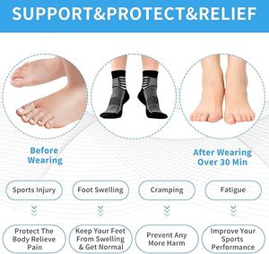 Chaussettes de sport pour hommes, respirantes, antidérapantes, en spandex/polyester, personnalisables, logo personnalisé, écologiques, directement de l'usine - Product Image 2