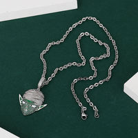 Pendentif en forme de masque Hip Hop en argent 925 plaqué rhodium à la mode, inspiré du dessin animé Dragon Ball, rappeur, avec moissanite