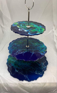 Base para Pastel de Resina con Diseño de Lava de la Mejor Calidad, para Bodas y Cumpleaños, Soporte Decorativo para Mesa - Product Image 2