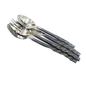 Juego de Cubiertos de 4 piezas de buena calidad, juego de cubiertos de acero inoxidable para vajilla, incluidos tenedores, cuchillos, cucharas, juego de cubiertos moderno - Product Image 1