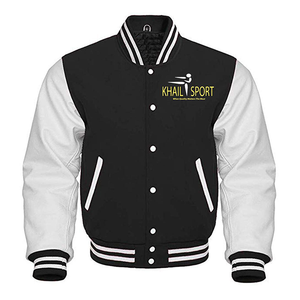 Blouson bombardier professionnel en laine avec Logo personnalisé pour homme, avec patchs de contraste, broderie, Letterman, varity - Product Image 4