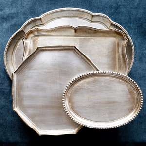 Bandeja de servicio de comida de latón de lujo Ideal para hoteles Restaurantes Resorts Bodas y eventos Elegante bandeja de aluminio en la India - Product Image 2