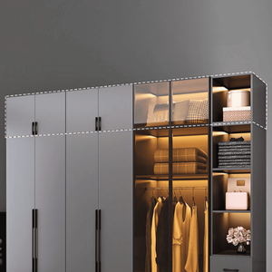 Armoire à portes vitrées Ohaha avec éclairage LED intégré - TCK006 - Product Image 5