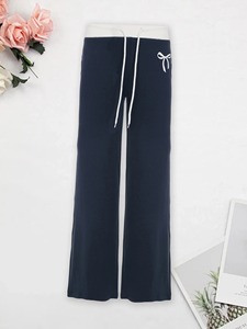 Pantalon de survêtement taille haute confortable pour femme pantalon de tous les jours extensible et doux avec ceinture élastique pantalon avec poches - Product Image 4