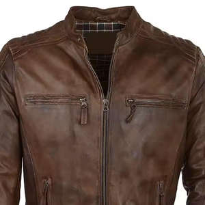 Chaqueta de Cuero Vacuno Genuino con Artesanía Premium para un Estilo Clásico y Ropa Exterior Duradera para el Día a Día - Product Image 3