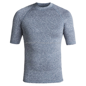 Maillots de bain respirants à manches courtes avec logo personnalisé de haute qualité, impression personnalisée, séchage rapide, UPF50+, vente en gros - Product Image 1