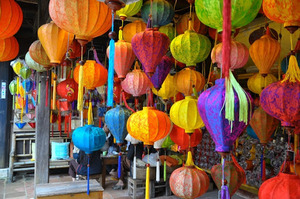 Wholesale Customized Printing Hanging Round Colorful Lamp Silk <b>Lanterns</b> Decorative - Product Image 2