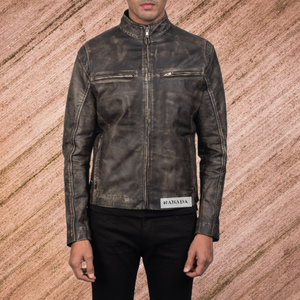 New Real Handmade <b>Genuine</b> <b>Leather</b> <b>Jackets</b> for Men Vintage New Arrival High Quality Biker Style Outdoor Hiking Royal Look <b>Jackets</b> - Product Image 1