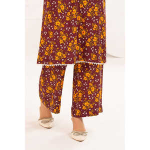 Conjunto de Traje de Dos Piezas para Mujer, Estampado, de Viscosa, WNST-52009 - Product Image 1