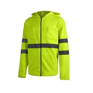 Yellow <b>Reflective</b> Safety Jacket ANSI Class 2 with LED Flash & Waterproof for Winter Outdoor Activities Customized Logo - Product Image 1