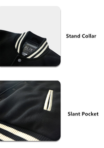 2023 américain personnalisé chenille broderie letterman cuir manches baseball varsity veste pour hommes - Product Image 4