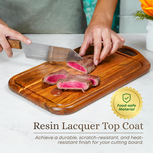 Planche à découper en bois de la meilleure qualité pour un toucher lisse, un nettoyage facile et une utilisation à long terme disponible en vrac - Product Image 3