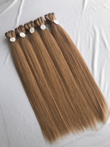 Precios al por mayor en Indian Virgin 100% Calidad superior 24 "Color #12 Extensión de cabello humano recto Proveedor de cabello indio - Product Image 3
