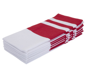 Lot de 8 serviettes carrées vintage en coton faites à la main 100% réutilisables brodés personnalisables pour la maison ou l'avion - Product Image 3