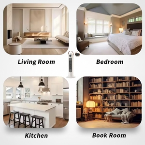 Chauffage Électrique Commercial PTC, Chauffage par Ventilateur Tour, Télécommandé, Fusible Thermique, Minuteur 8H, Affichage LED, Nouveau Design, Grande Puissance 2000W - Product Image 4