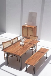 Aparador Moderno de Dos Puertas de Ratán, Madera de Mango Maciza, Gabinete de Almacenamiento de Alta Calidad, Hecho a Mano, Duradero, para Uso Doméstico en el Comedor - Product Image 2