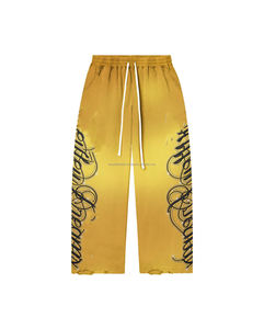 Pantalones Deportivos de Invierno para Mujer, Cintura Media, Ajustados, Rectos, de Felpa Gruesa de 360 g/m², Color Gris, con Logotipo Personalizado - Product Image 3