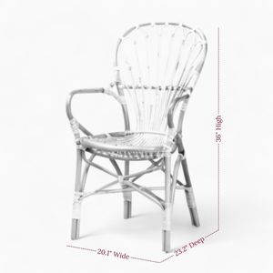 Wholesale <b>Rattan</b> <b>Dining</b> <b>Chair</b> <b>Rattan</b> Armchair Natural <b>Dining</b> <b>Chair</b> <b>Rattan</b> Wicker <b>Chair</b> for Furniture From Vietnam - Product Image 5