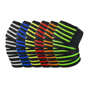 Genouillères avec soutien élastique-Idéal pour l'haltérophilie, la dynamophilie et les entraînements de gymnastique | Confort en mélange de coton - Product Image 1