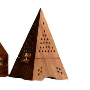 Brûleur à Bakhoor en bois écologique de luxe, poli à la main, porte-encens avec un design d'amour, style antique, durable pour la décoration de la maison - Product Image 4