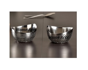 Fournisseur en gros Bol à chocolats en acier Bol à dattes pour collations de forme ronde fait à la main pour accessoires de table - Product Image 2