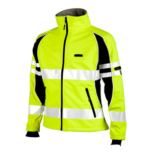 Hi Vis Chaquetas de trabajo de concha blanda para mujer Fabricado en fábrica Ropa de abrigo reflectante Venta de poliéster Tarifas al por mayor a granel - Product Image 2