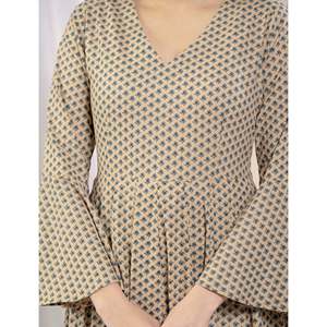 Robe longue en coton imprimé style parapluie, vêtements indiens et pakistanais - Product Image 2