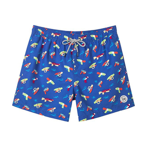 Fabricant OEM Vente en gros de maillot de bain baggy Short de plage d'été avec logo personnalisé Short hawaïen respirant pour hommes Expédition DDP - Product Image 2