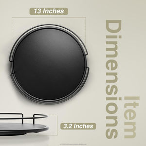 Wooden Acacia <b>Lazy</b> <b>Susan</b> Corner Cabinet with Steel Frame Storage Container for Spices Home Decorative Pantry Countertop - Product Image 6