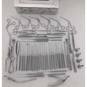 Timpanoplastia Instrumentos quirúrgicos ortopédicos Juego de 60 piezas Acero inoxidable de primera calidad Manual Autoclavable Quirúrgico reutilizable - Product Image 6