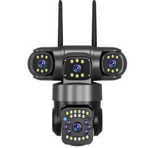 Cámara de Seguridad Panorámica Inalámbrica WiFi 4G QL29 QD19 <span class=keywords><strong>V380</strong></span>, Cámara de Vigilancia con Sensor de Tres Lentes, Energía Solar, <span class=keywords><strong>para</strong></span> Exteriores y Hogar - Product Image 4