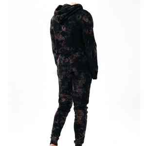 ชุดวอร์มสีดำแบบฟอกสี ลดราคาสุดๆ ผ้าฝ้าย 100% สไตล์ล่าสุด ชุดลำลองสำหรับผู้ใหญ่ ทนทาน ชุดวอร์มฟอกสีสำหรับผู้ชาย - Product Image 6