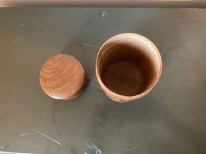 Tarro de almacenamiento de madera moderno hecho a mano para especies de alimentos contenedor de almacenamiento de frutas secas tarro cocina decorativa Hotel restaurante - Product Image 2