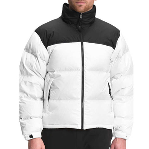 High Glow Sports Custom Style <b>Men's</b> Wool Puffer <b>Jackets</b> <b>Long</b> Sleeves Hooded Reversible Winter Wholesale Price Available - Product Image 2