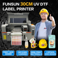 Impresora UV XP600HD Económica para Impresión Digital de Etiquetas, Impresora de Inyección de Tinta, Máquina de Impresión UV DTF de Rollo a Rollo de 30 cm, Impresora de Etiquetas de Cristal