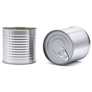 Lattina di latta per uso alimentare all'ingrosso con coperchio facile aperto fabbricata lattina di metallo vuoto per imballaggi alimentari in pasta di pomodoro - Product Image 4