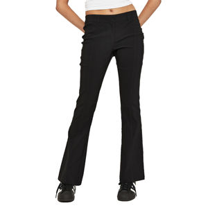 Pantalon évasé taille haute pour femmes, solide, style décontracté, simple, pantalon évasé avec poche avant, décoration, vêtements de bureau pour l'hiver - Product Image 1