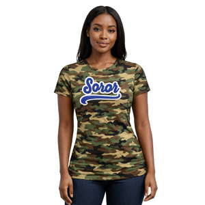 T-shirt Camo Zeta Phi Beta Sororité, inspiré des fondateurs de 1920, tee-shirt de sororité grecque, femmeurerie supérieure, coton premium, coupe classique - Product Image 1