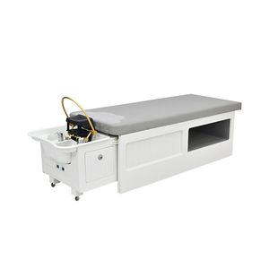 Table de lavage de cheveux moderne personnalisable en gros Yicheng Beauty, lit de spa et chaise de massage thaïlandaise pour salons, lit de shampooing à vendre - Product Image 1