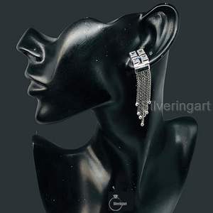 Pendientes de Plata de Ley 925 con Circonita Natural, Piedra de Nacimiento Genuina, Joyería Hecha a Mano para Compromiso - Product Image 3